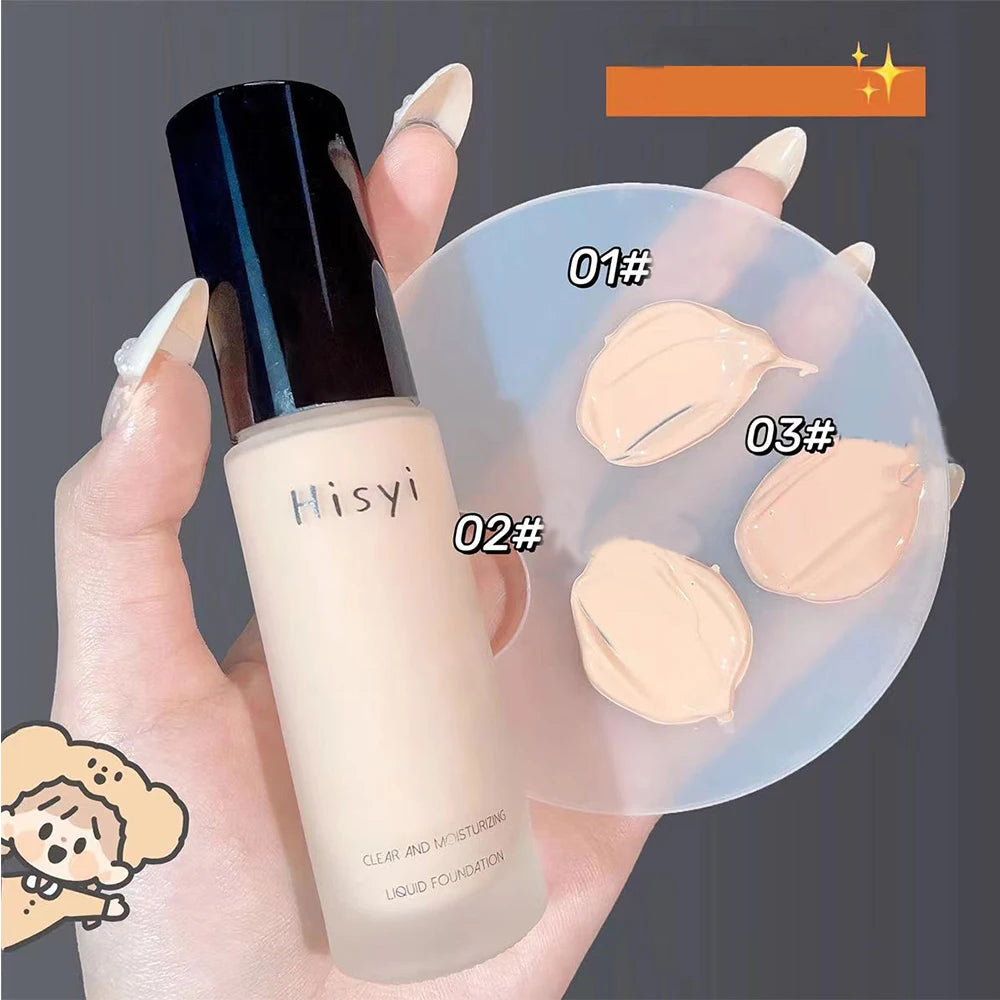 Flawless Coverage with Transparent Foundation