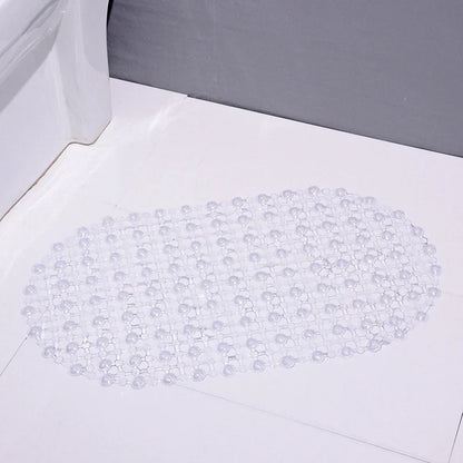 PVC Anti-Skid Bath Mat – Soft Non-Slip Shower Massage Mat with Suction Cups