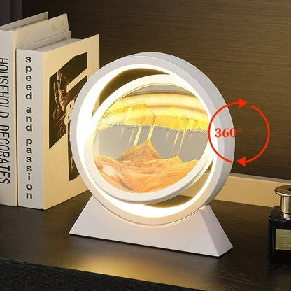 Quicksand LED Table Lamp with 3D Sand Art for Home Decor