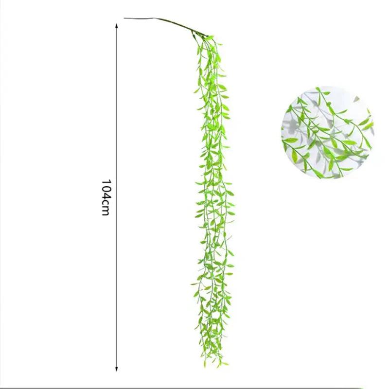 Artificial Ivy Vines – Hanging Rattan Leaves for Home & Garden Decor