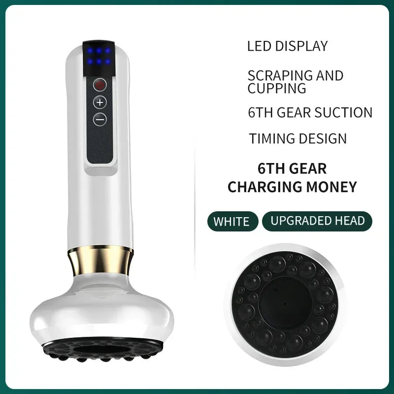 Tricolor Electric GuaSha Massager – Anti-Cellulite Vacuum & Infrared Slimming