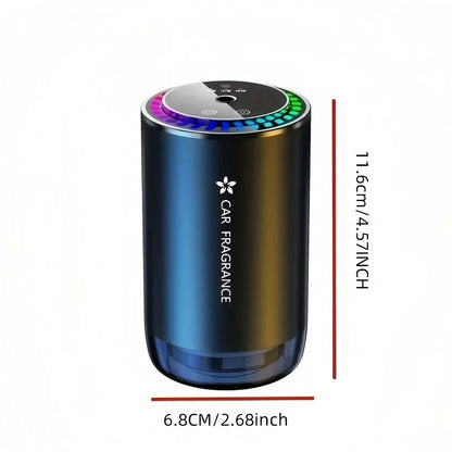 Smart Car Air Freshener with Star Projector – USB Rechargeable Diffuser