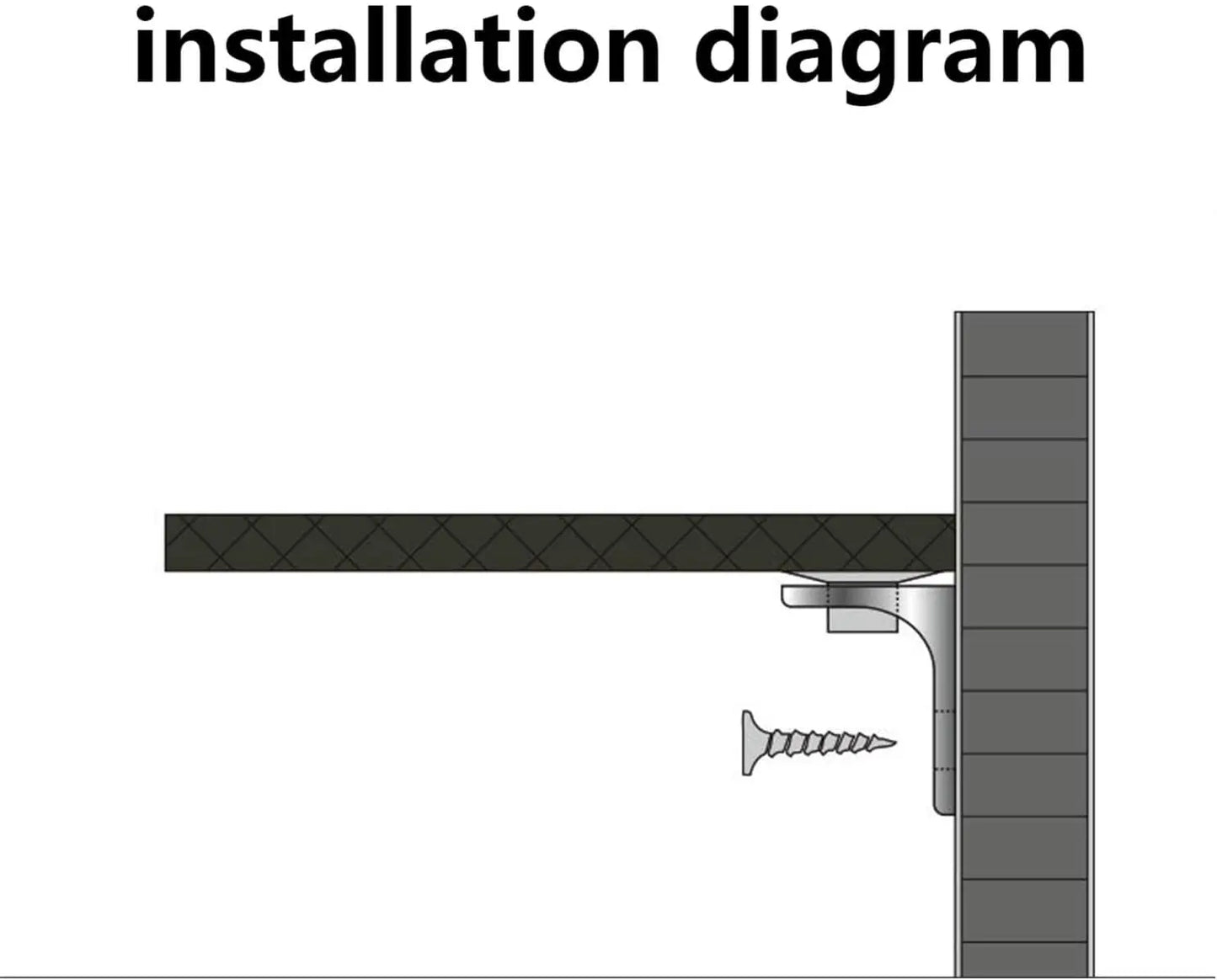 Glass Wood Shelf Brackets – 20/50 pcs