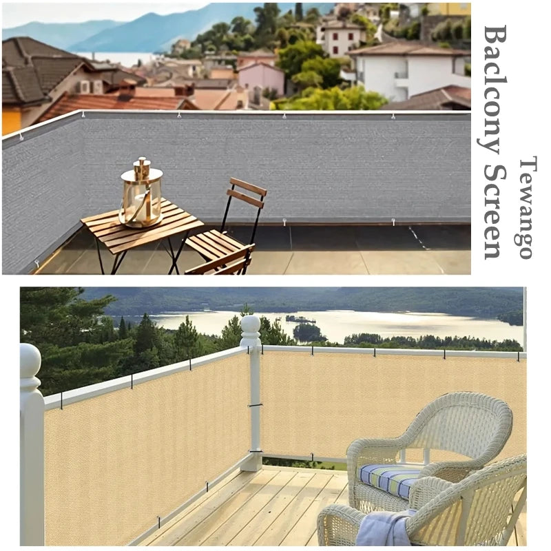 90% Shading Balcony Privacy Screen Outdoor Sun Shade Net
