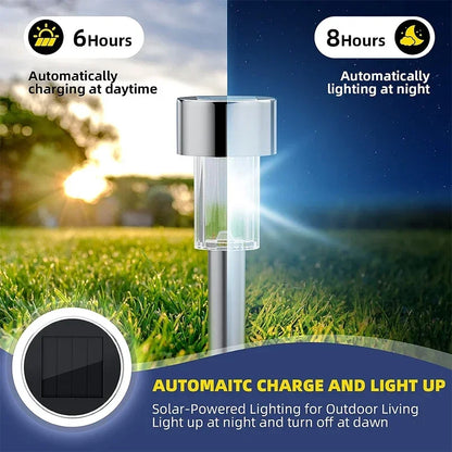 10-Pack Solar Garden Lights – Waterproof Outdoor Pathway Lamps