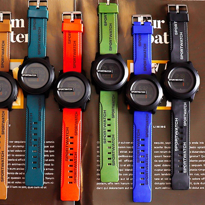 YIKAZE Men's Digital Sport Watch Waterproof Stopwatch Military