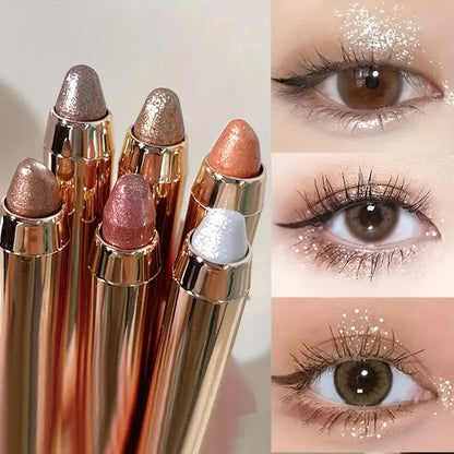 Double-Sided Eyeshadow & Highlighter Stick – Matte & Glitter Duo