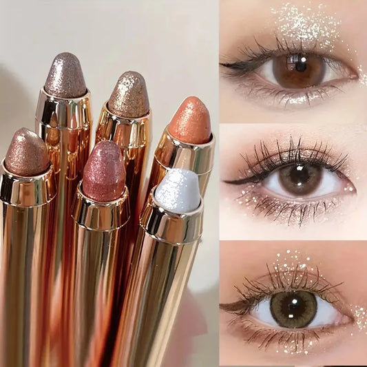 Double-Sided Eyeshadow & Highlighter Stick – Matte & Glitter Duo