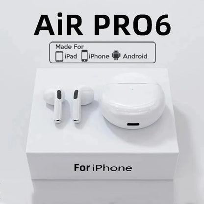 Original Air Pro 6 TWS Wireless Bluetooth 5.3 Earbuds with Mic and Charging Box