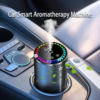 Smart Car Air Freshener with Star Projector – USB Rechargeable Diffuser