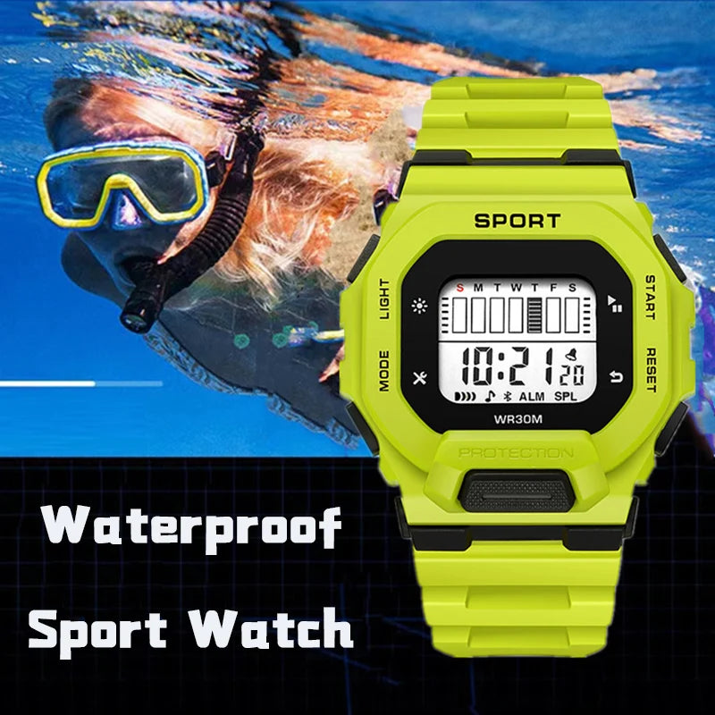 YIKAZE Men's Waterproof Sports Watch – LED Digital Outdoor Adventure Watch