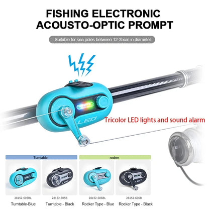 Electronic Fishing Rod Alarm with Sound & Light Clip