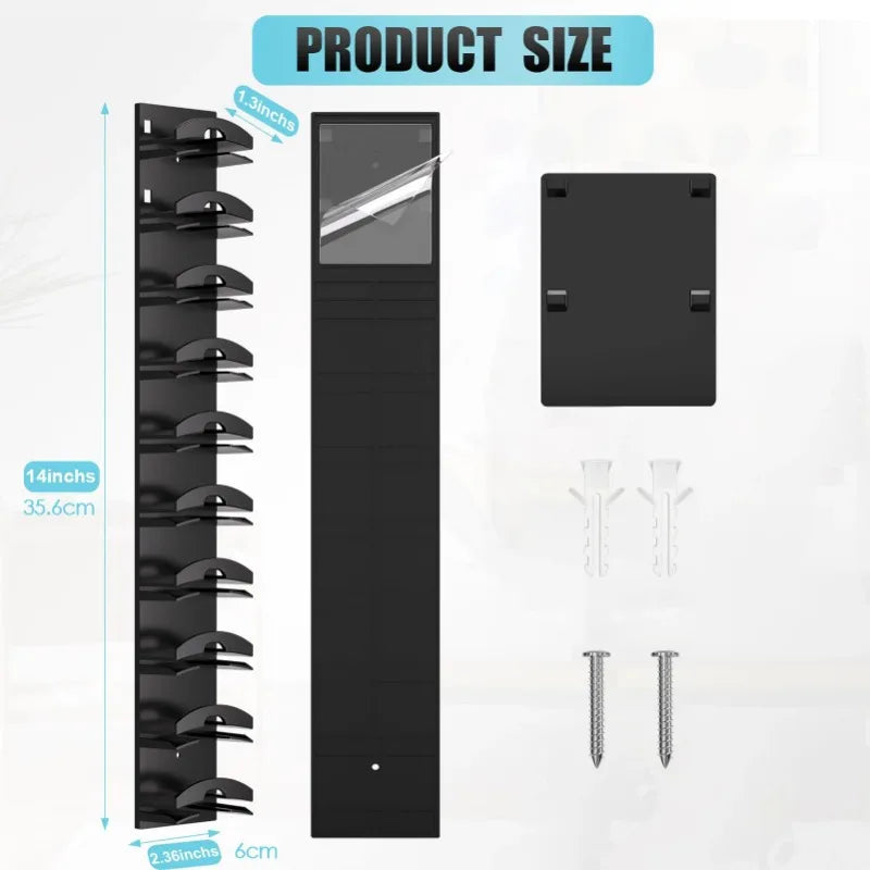 Wall-Mounted Cap Rack – 10-Grid Hat & Towel Holder Organizer