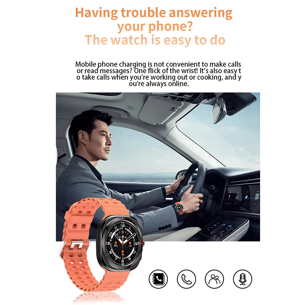 KESHUYOU 2025 Smart Watch – 1.52" AMOLED, Bluetooth Call, Health Monitor