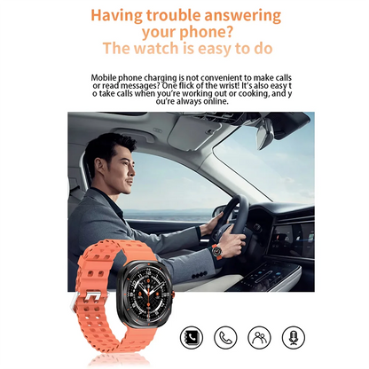 KESHUYOU 2025 Smart Watch – 1.52" AMOLED, Bluetooth Call, Health Monitor