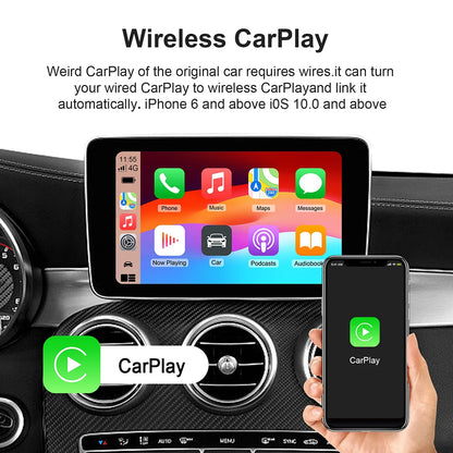 Android 13 Car AI Box – Wireless CarPlay & Android Auto Adapter