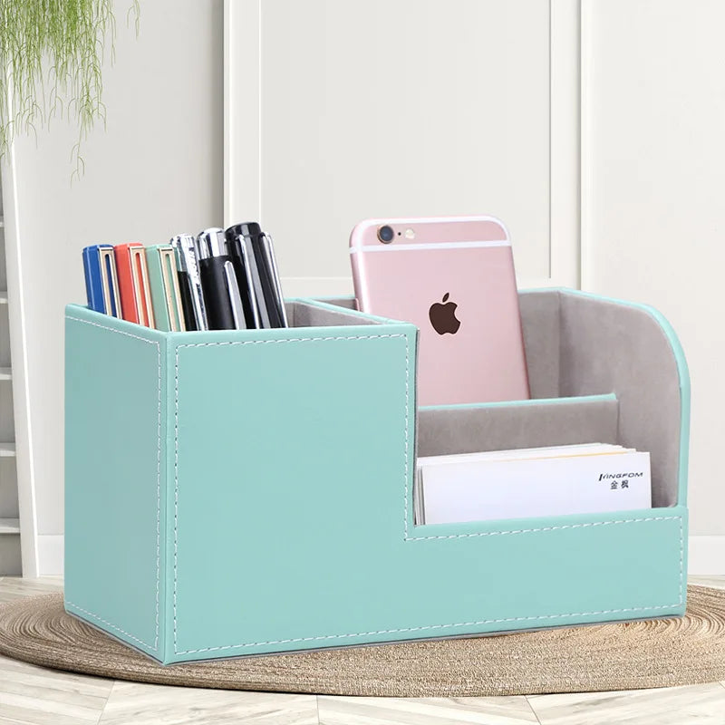 Leather PU Pen Holder – Multifunctional Storage Box