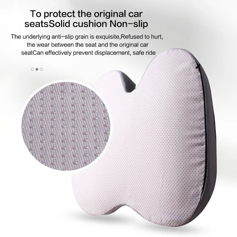 Orthopedic Memory Foam Seat Cushion – Non-Slip Tailbone & Back Pain Relief