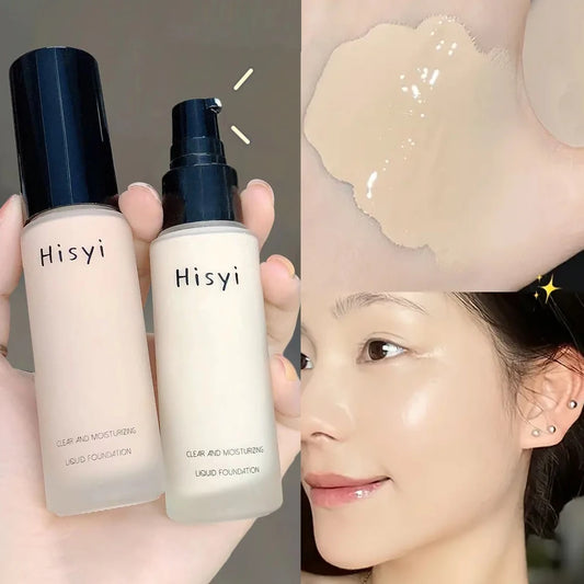 Flawless Coverage with Transparent Foundation
