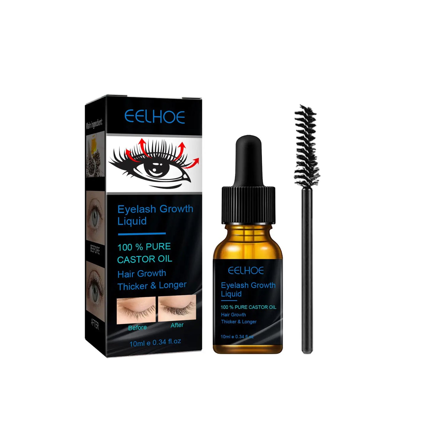 Fast Eyelash & Eyebrow Growth Serum – Natural, Thick, Dark & Beautiful Lashes