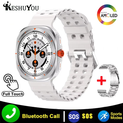 KESHUYOU 2025 Smart Watch – 1.52" AMOLED, Bluetooth Call, Health Monitor