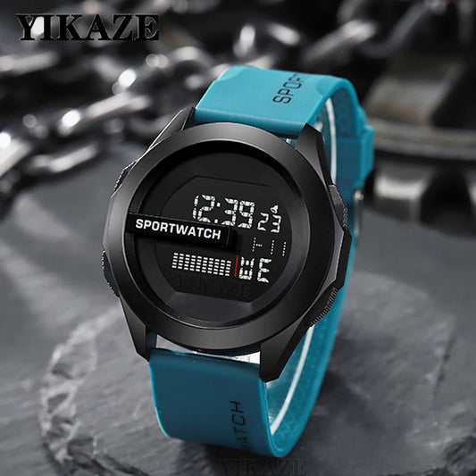 YIKAZE Men's Digital Sport Watch Waterproof Stopwatch Military