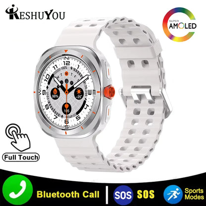 KESHUYOU 2025 Smart Watch – 1.52" AMOLED, Bluetooth Call, Health Monitor