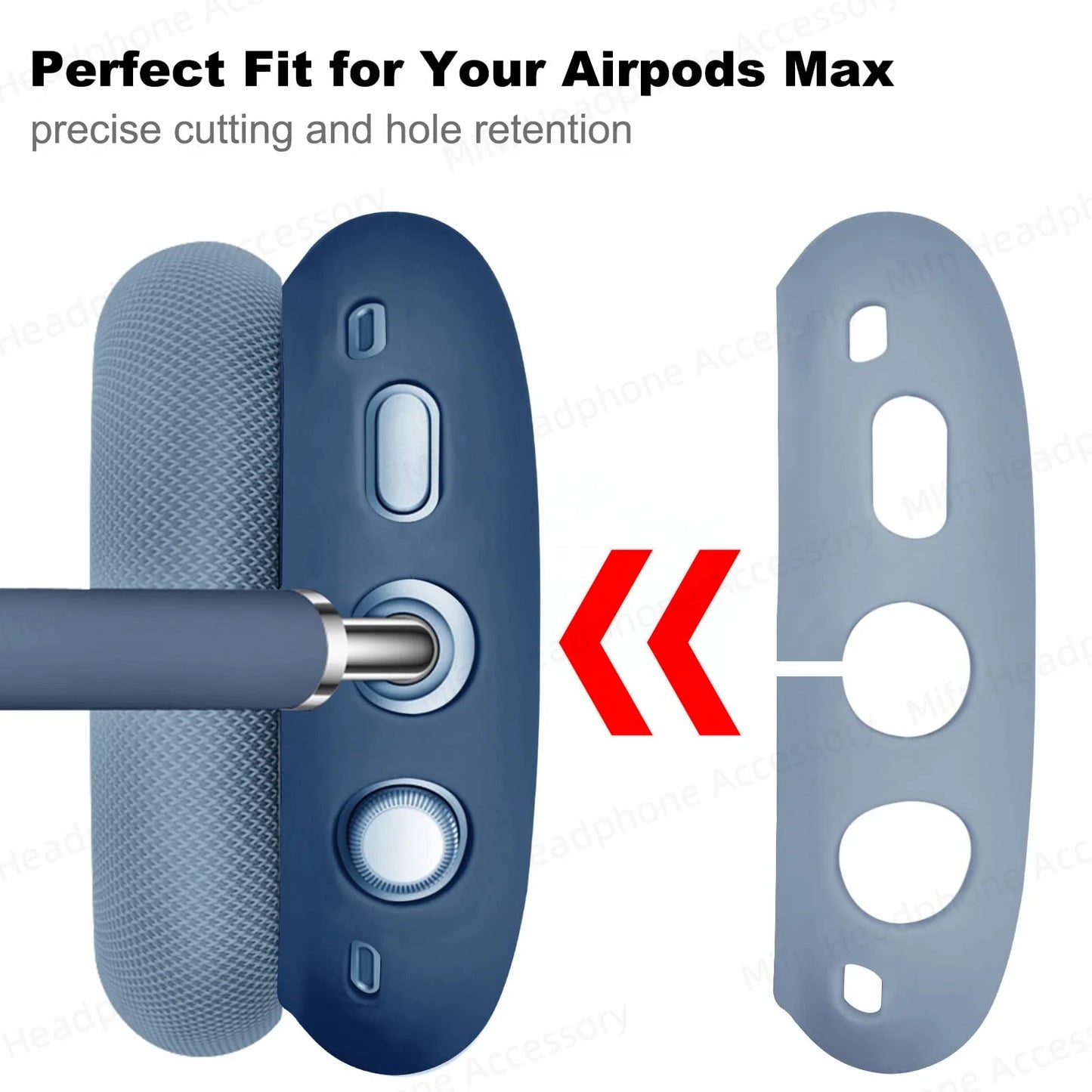 Silicone Protective Case for AirPods Max 2024 – Ear Cover & Earmuff Guard