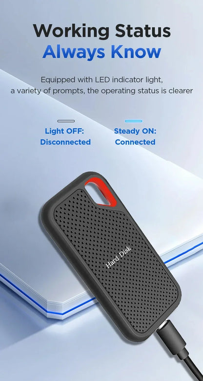 2024 1TB USB 3.1 SSD Portable Drive - High-Speed External SSD