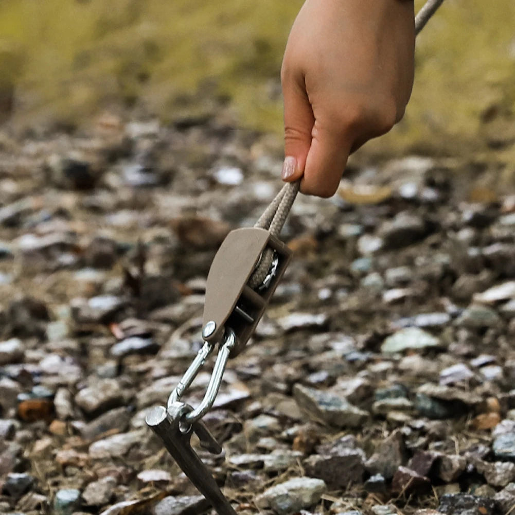Tent Rope Hanger Pulley Hook – Adjustable & Non-Slip Lanyard for Outdoor Use
