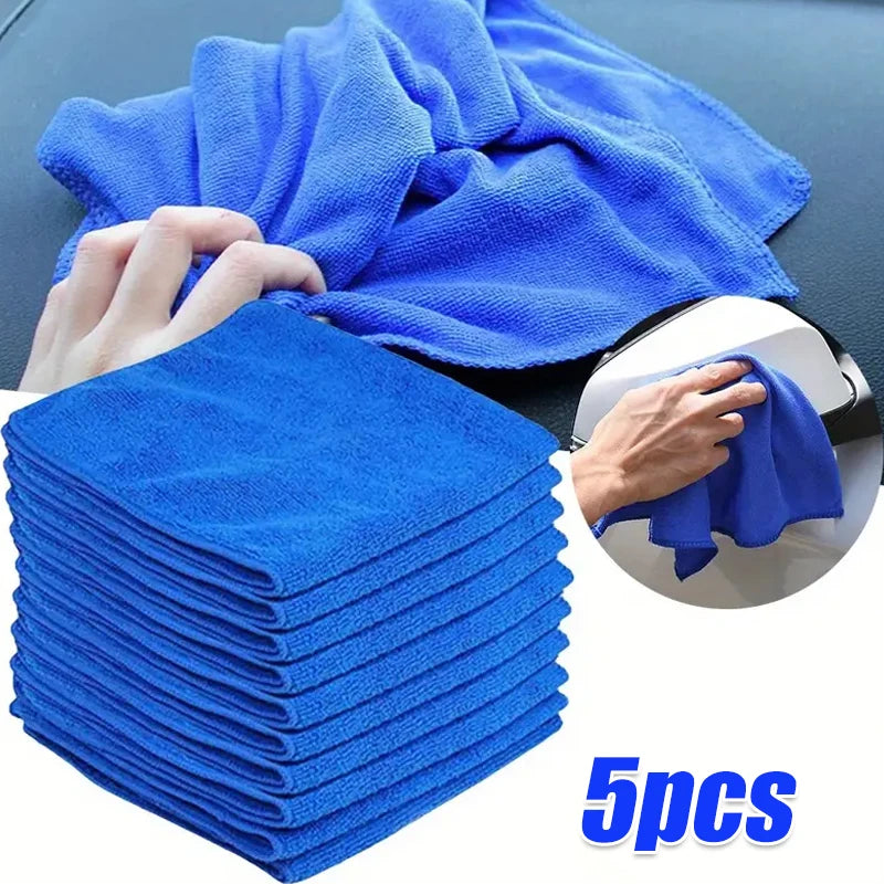 10Pcs Microfiber Towels – Car Wash & Household Cleaning Cloths
