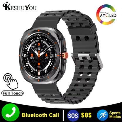KESHUYOU 2025 Smart Watch – 1.52" AMOLED, Bluetooth Call, Health Monitor