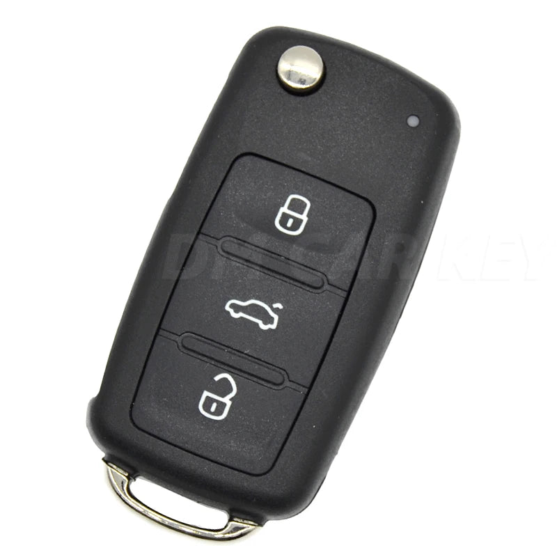 Car Key Blank Housing 5K0837202AD for VW, Seat, Skoda – Flip Remote Key Shell Case