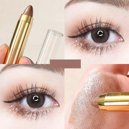 Double-Sided Eyeshadow & Highlighter Stick – Matte & Glitter Duo
