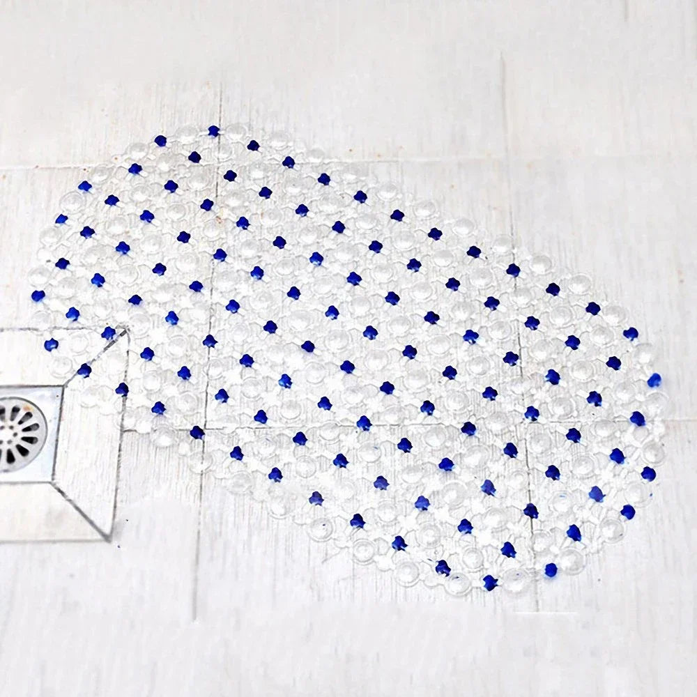 PVC Anti-Skid Bath Mat – Soft Non-Slip Shower Massage Mat with Suction Cups