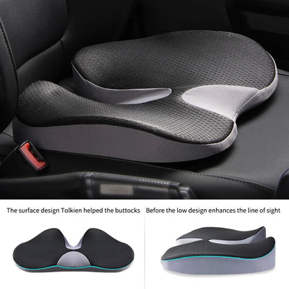 Orthopedic Memory Foam Seat Cushion – Non-Slip Tailbone & Back Pain Relief
