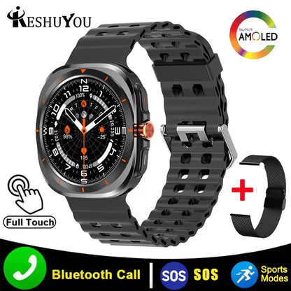 KESHUYOU 2025 Smart Watch – 1.52" AMOLED, Bluetooth Call, Health Monitor