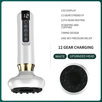 Tricolor Electric GuaSha Massager – Anti-Cellulite Vacuum & Infrared Slimming