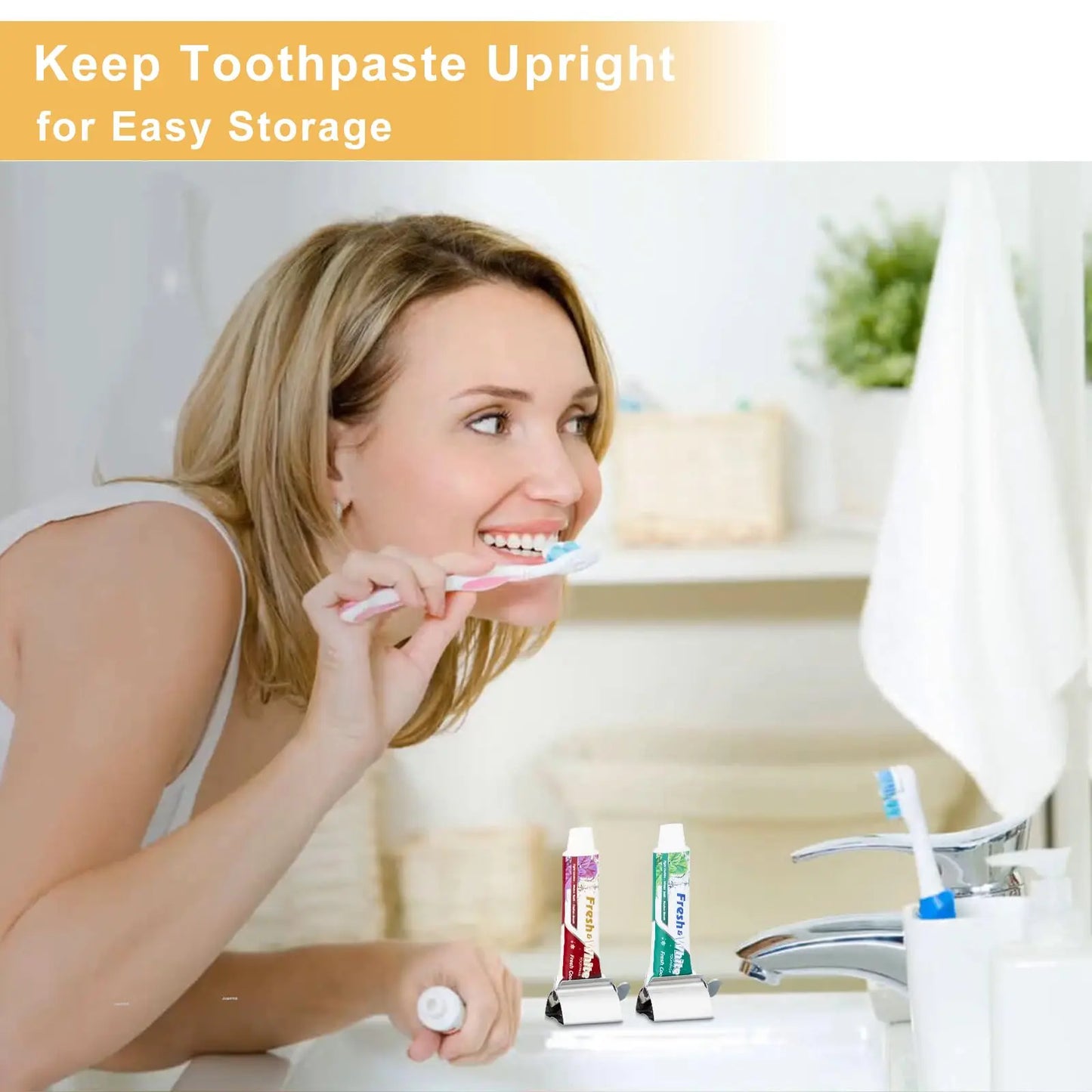 Stainless Steel Toothpaste Squeezer – No Waste, Easy Dispenser