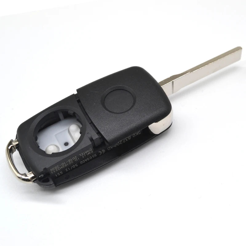 Car Key Blank Housing 5K0837202AD for VW, Seat, Skoda – Flip Remote Key Shell Case