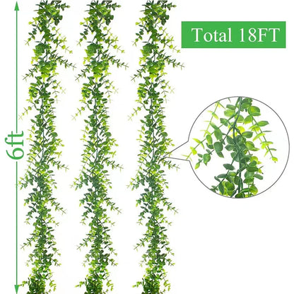 Artificial Ivy Vines – Hanging Rattan Leaves for Home & Garden Decor