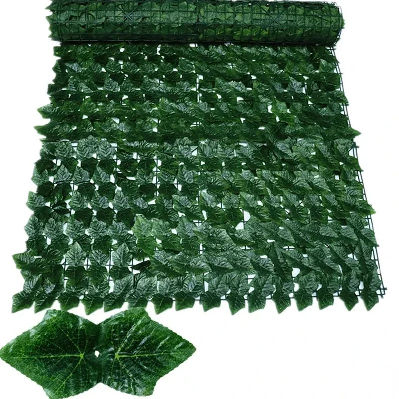 Artificial Ivy Privacy Fence – 1×3m Faux Green Leaf Panel for Garden & Balcony
