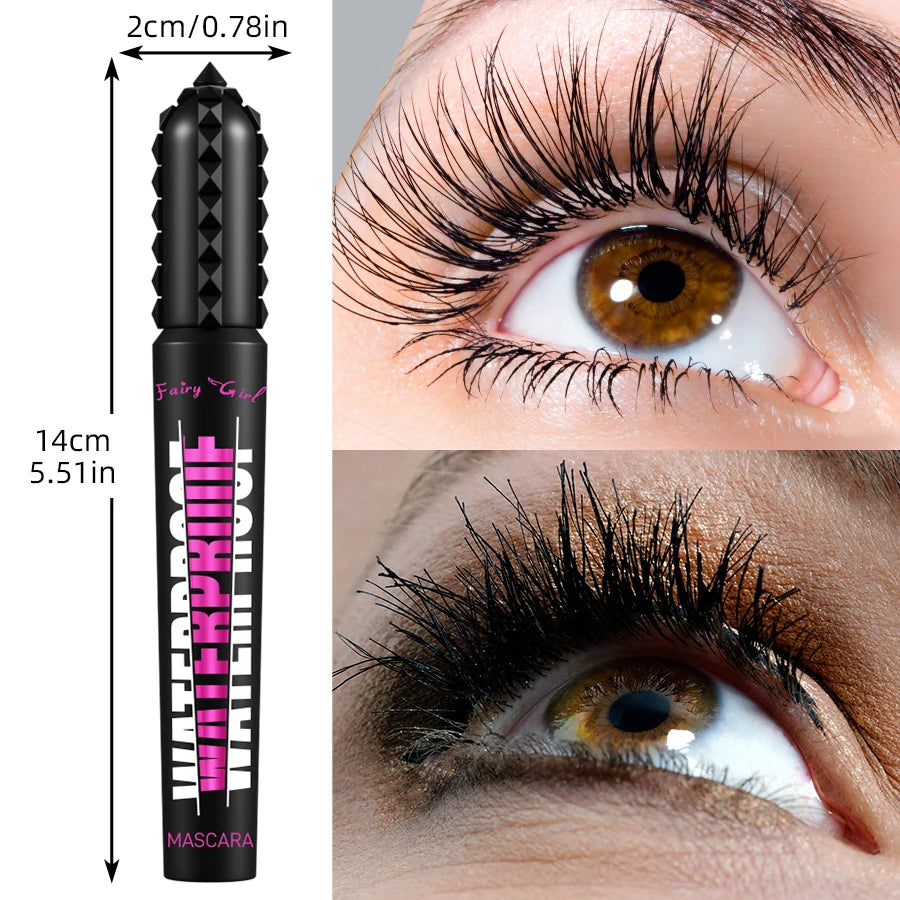 Black Waterproof 4D Lengthening Mascara – Eyelash Extension Effect