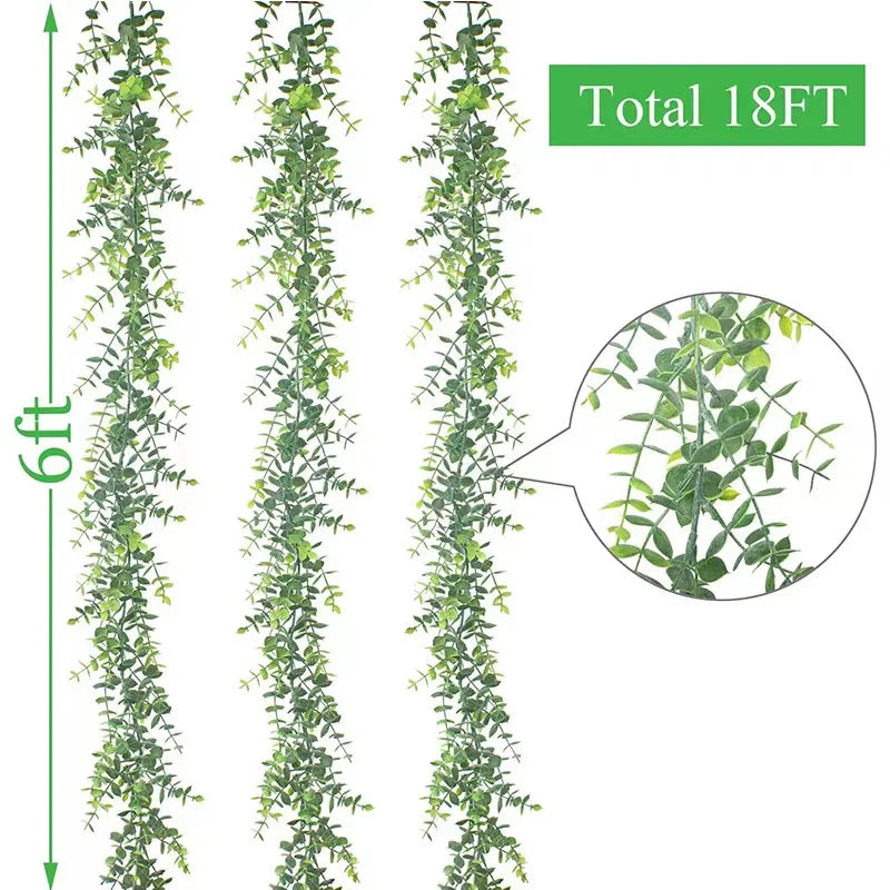 Artificial Ivy Vines – Hanging Rattan Leaves for Home & Garden Decor