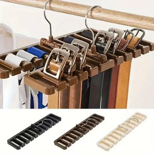 Rotating Tie & Scarf Hanger – Multifunctional Closet Organizer Rack (1PCS)