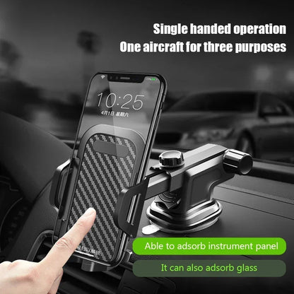 2025 Universal Car Phone Holder – 360° Mount for Cup, Dash & Windshield