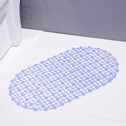 PVC Anti-Skid Bath Mat – Soft Non-Slip Shower Massage Mat with Suction Cups