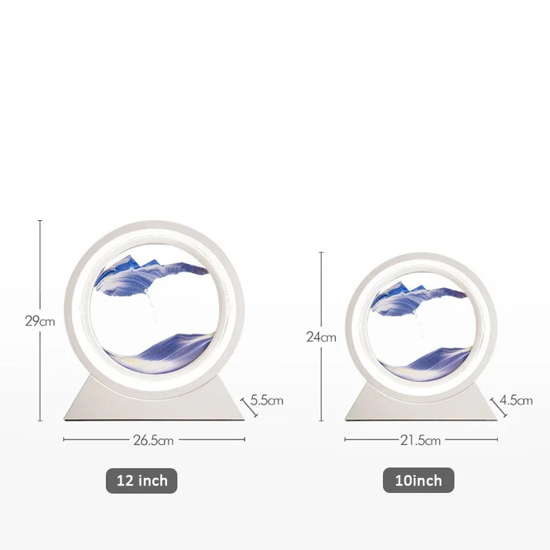 Quicksand LED Table Lamp with 3D Sand Art for Home Decor