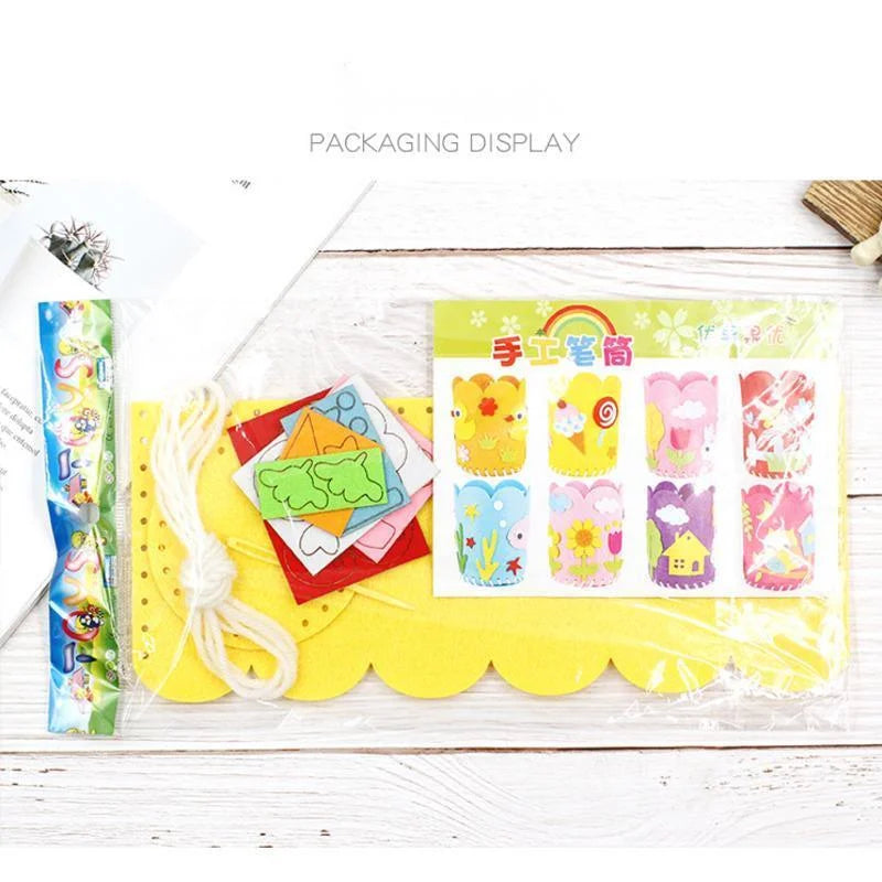 4-Piece DIY Pencil Holder Craft Set – Educational & Creative Toys