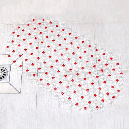 PVC Anti-Skid Bath Mat – Soft Non-Slip Shower Massage Mat with Suction Cups